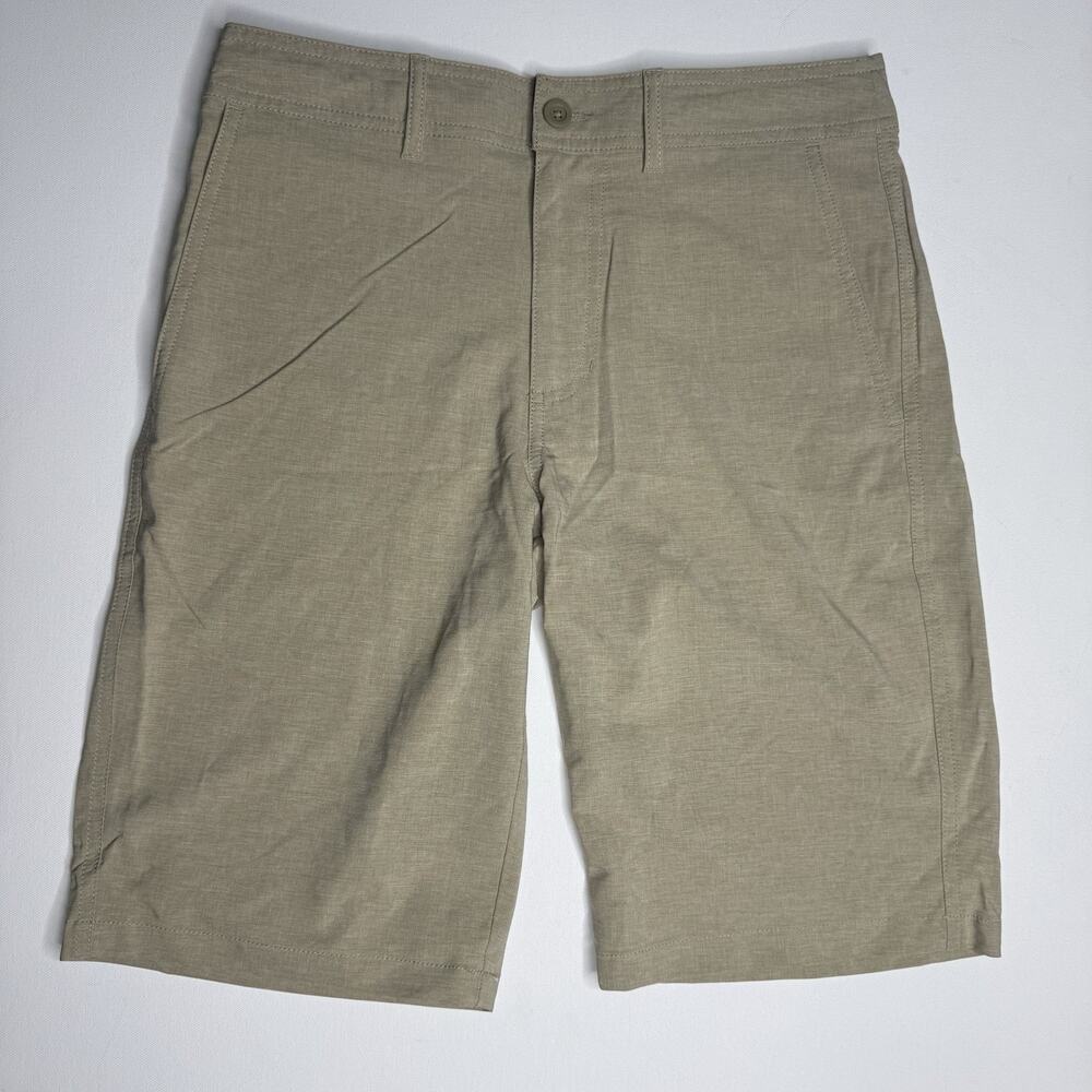 Goodfellow & Co Hybrid Swim Shorts Mens 28 Beige Stretch Chino Beach Golf